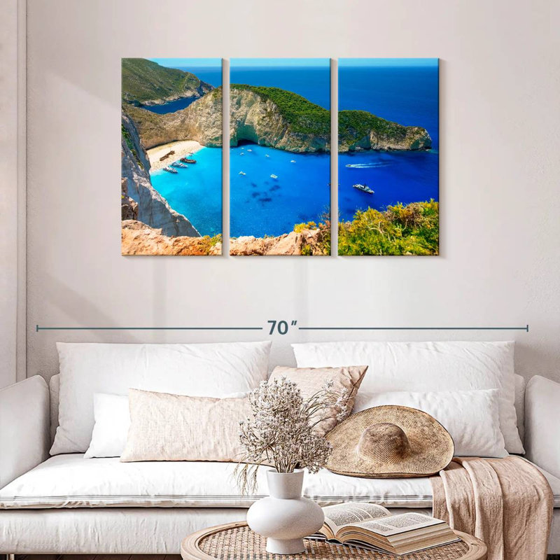 Gillard Navagio Beach Paradise, H 28 po x l 45 po