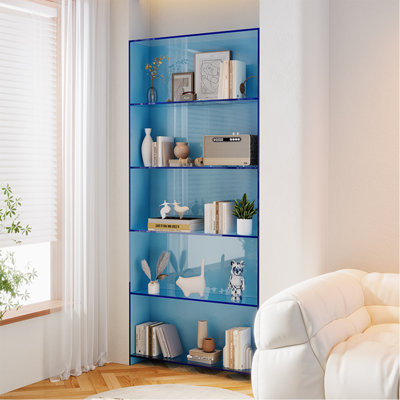 Open Shelf Display Unit Acrylic Bookcase