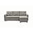 L-Shaped Sleeper Sectional In Grey, Space Saving For Living Room, 3 Grey Bed , Rooms,-372674185