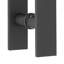 Poignée de porte à double face en acier inoxydable, paire de poignées de porte de grange coulissantes à pousser, poignée de porte commerciale en forme de H (11,61 * 1,6 * 5,95 po)-115342012