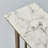 Carbone Modern C-Shape Side Accent Side Table for  with Marble Efect Top - Sofa or Bedside