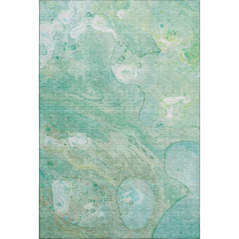 Premium Machine Washable Ralston AMF1941 Abstract Rug, Rectangle 3' x 5'