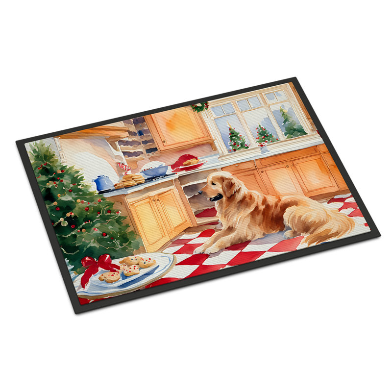 Junya Non-Slip Christmas Doormat, 24" W x 36" L