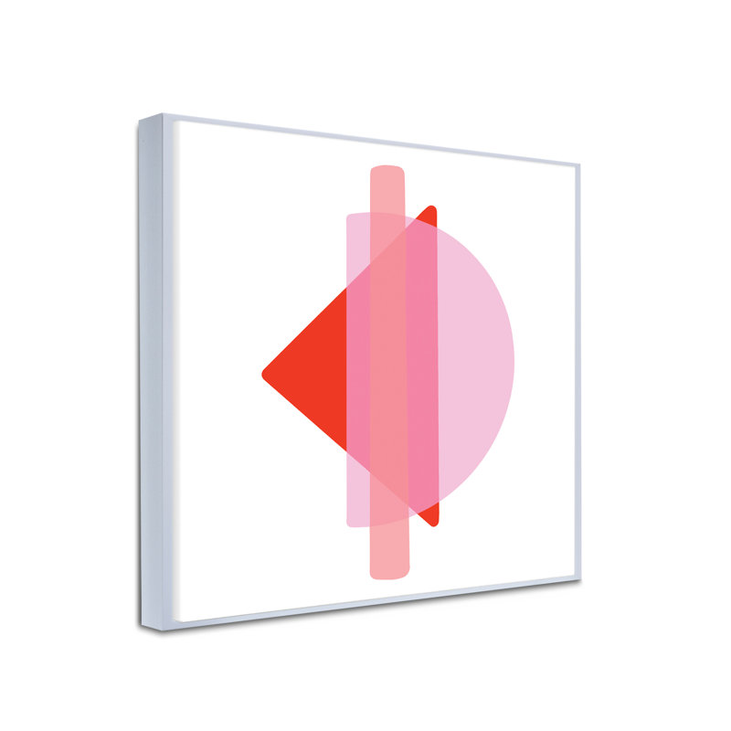 «Ink.Letter.Love XVIII» par Corey Morrow - impression d'art graphique, H 32 po x l 32 po x P 2,5 po, Toile blanche encadrée