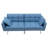 Mihail 76.4'' PU Leather Loveseat Sofa Blue