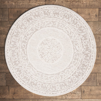 Owen Oriental Handmade Tufted Ivory/Gray Area Rug