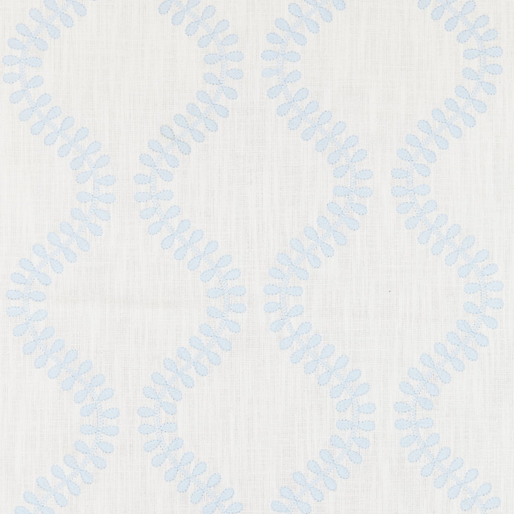 Botanica Foglia Embroidery Fabric, Sky