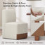 Bralan Polyester Blend Upholstered Side Dining Chair with Casters-2125801804