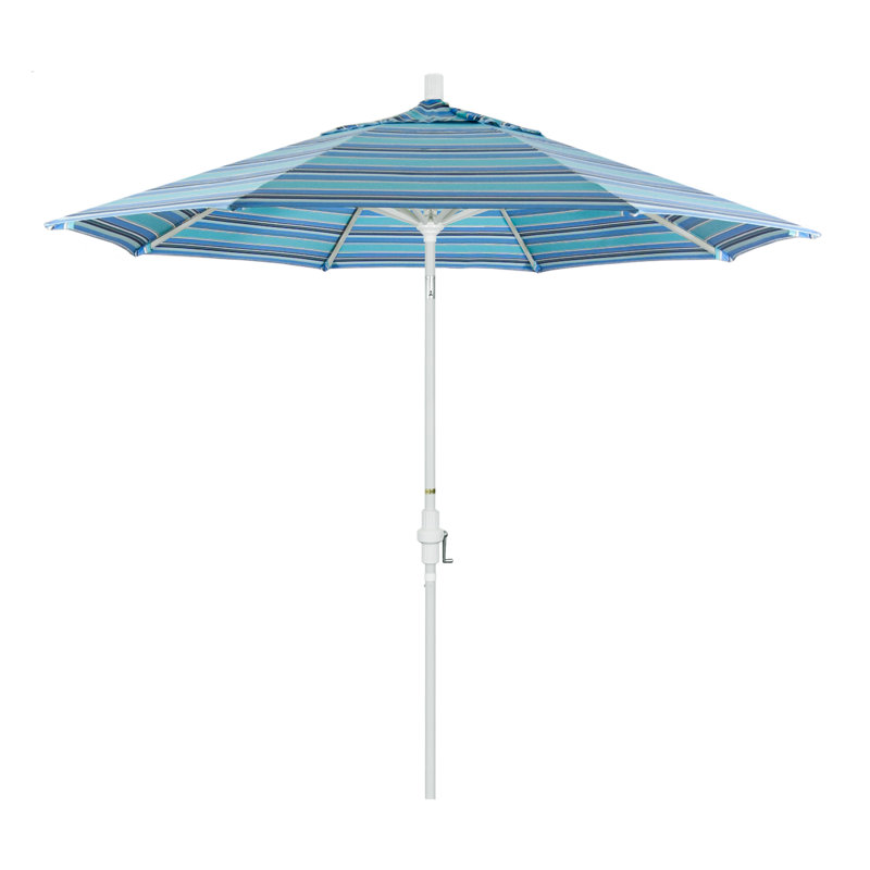 Parasol 9 'Market Sunbrella, Sunbrella® Dolce à rayures oasis