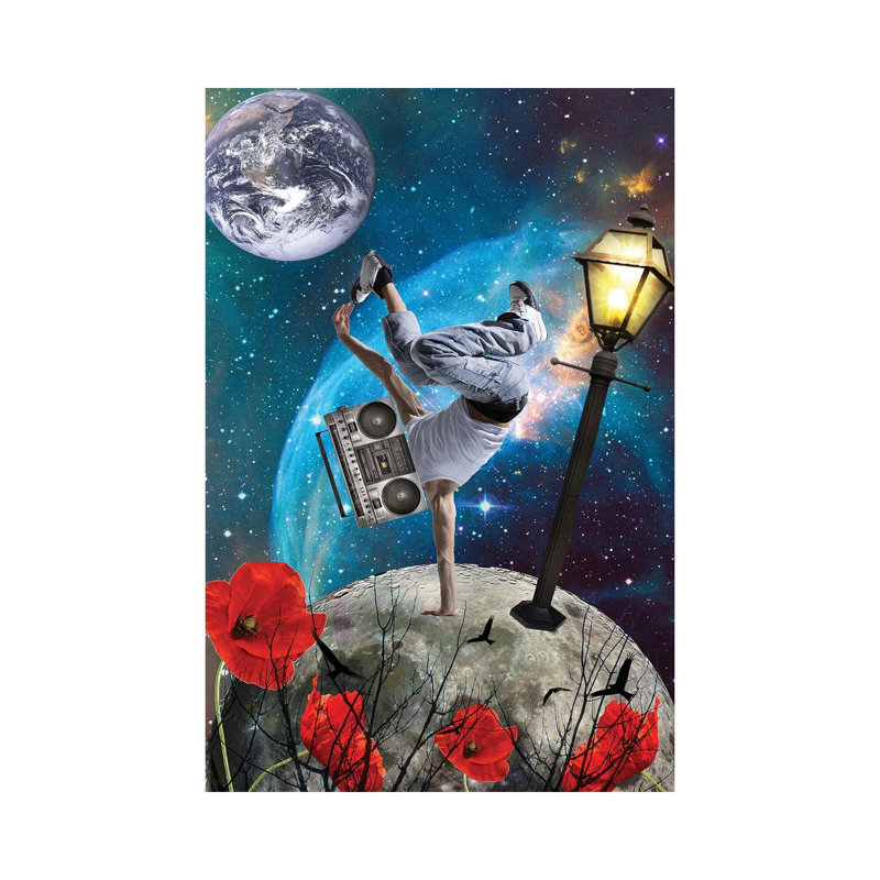 Universe Is Music by Kiki C Landon - Wrapped Canvas Print, 30.48cm H x 20.32cm W x 1.91cm D