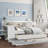 Space-Saving Wooden L-Shape Daybed With Seven Storage Cabinets & Two Drawers - Multi-Functional Bed With Study Desk And Built-In Bookshelf-2126938261-2126938251