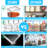 4-Cell Clear Seasoning Rack Spice Box, Storage Container Condiment Jars Acrylic Seasoning Box With Cover And Spoon (Enhanced Version Clear)