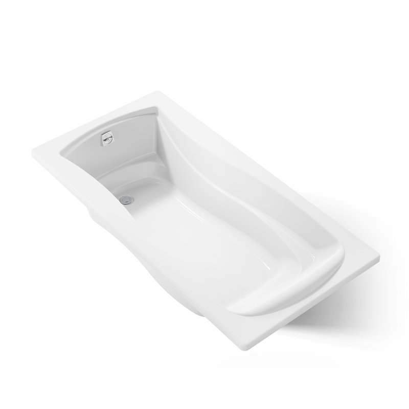 Mariposa 72" x 36" Drop in Soaking Bathtub, White