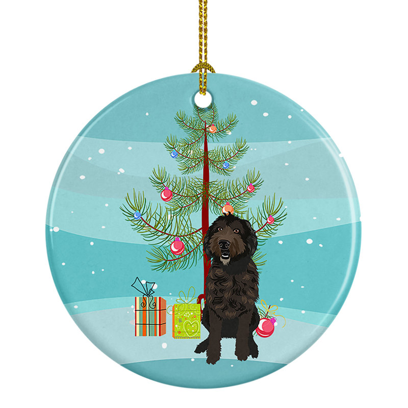 Ornement de Noël en céramique Doodle # 1 chocolat, Doodle chocolat # 1