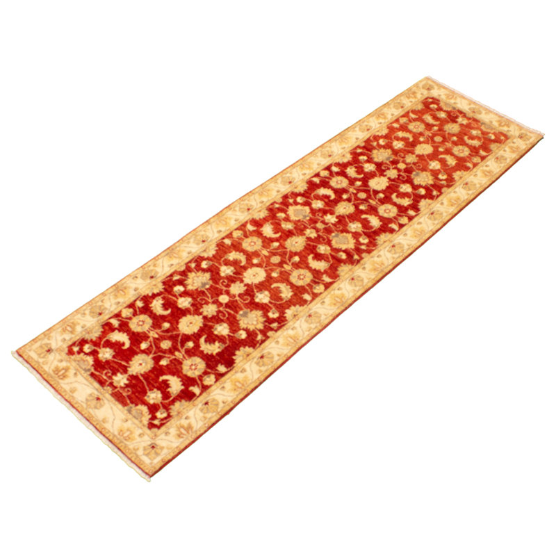 Tapis de couloir unique en laine noué à la main de style nouvel âge 2 pi 9 po x 9 pi 9 po Gylys
