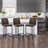 Modern Upholstered Counter Height Bar Stool With Metal Frame-109605483-109605480