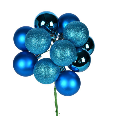 12" Ball Ornament Christmas Pick