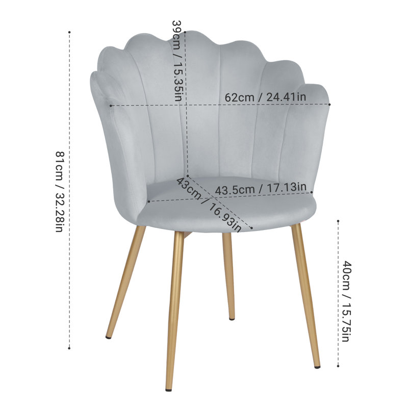 Tisa 43Cm Wide Tub Chair, Grey