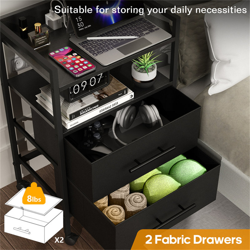 40 cm W Chest of 2 Drawers