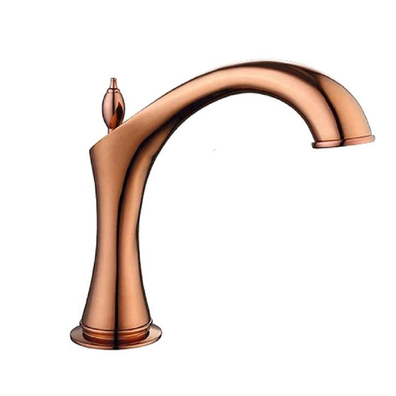 Commercial Widespread Automatic Faucet Sleek Touchless Design for Professional Settings, Rose Gold