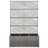 Newsome Rattan Planter Box with Trellis