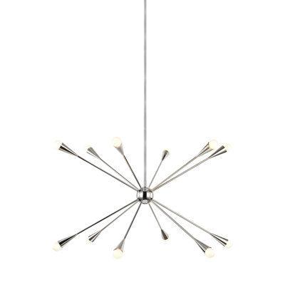 Addley 12 Light Metal Dimmable Sputnik Chandelier