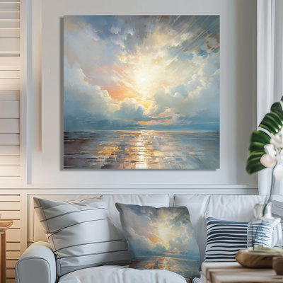 After Storm God's Presence Ocean Serenity - Beach & Ocean Wall Art Living Room