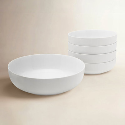 Everyday White Porcelain Pasta Bowl