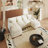 112" U Shaped Modern Chenille Sectional Sofa-1272476258