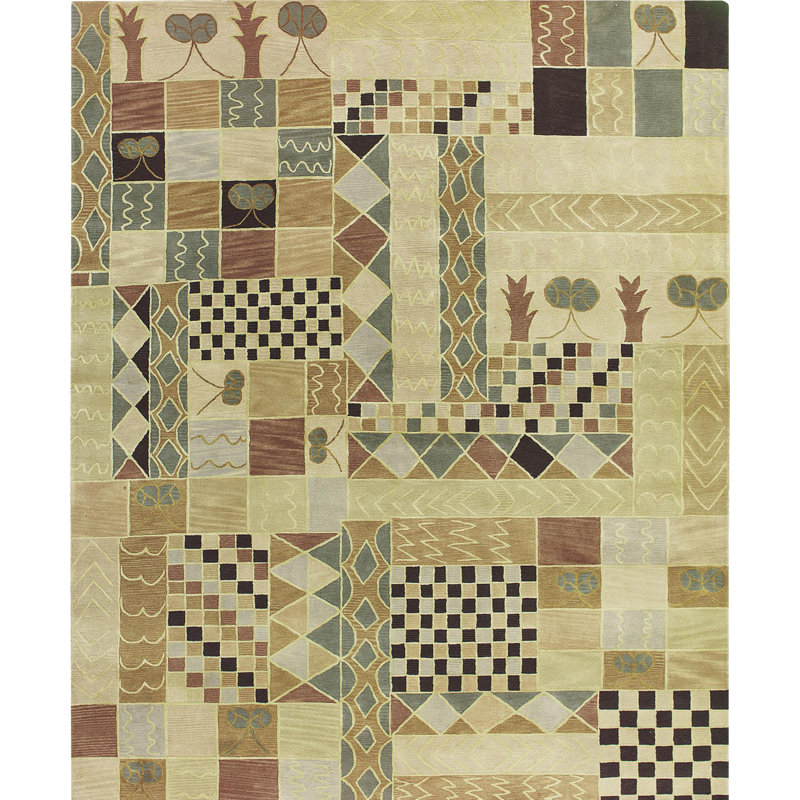Tapis de zone beige en laine touffeté à la main sud-ouest Claxton