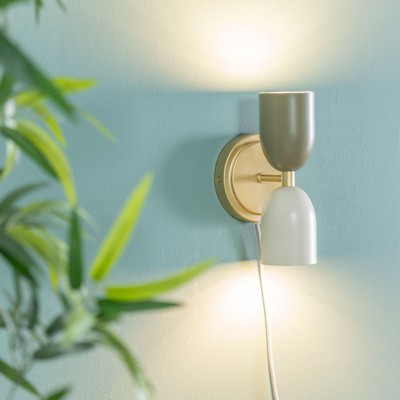 Ezzell Plug-in Armed Sconce, Yes