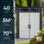 Suncast Modernist® 6 pi. X 5 pi Remise de rangement