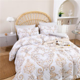 Shubozeman Sateen Box Stitch Floral Comforter Set