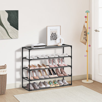 Simple Assembly 5 Tiers 25 Pair Stackable Shoe Rack