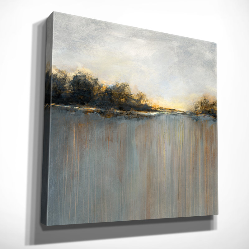 Rainy Sunset I - reproduction d'art, H 32 po x l 32 po x P 1,5 po, Toile tendue