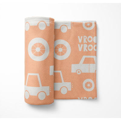Vroom vroom Velveteen Fleece Blanket