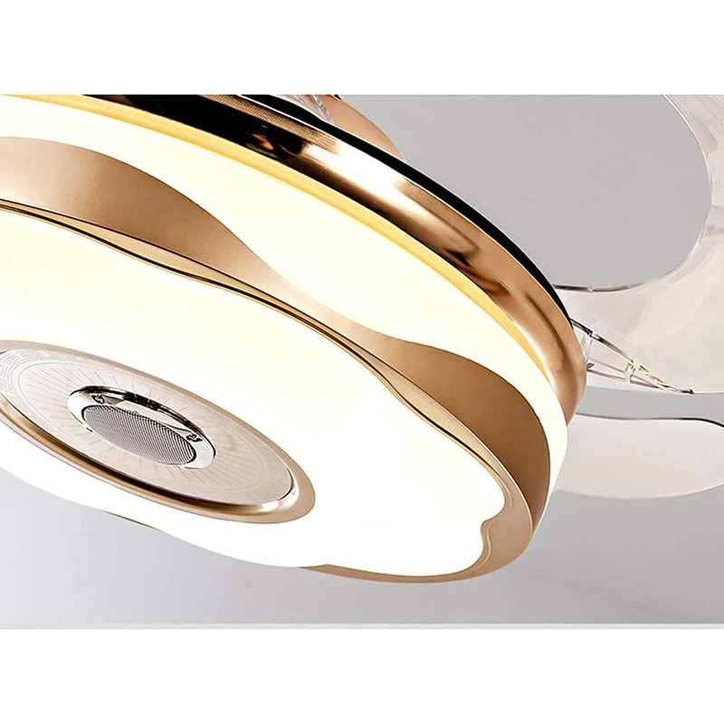 Roslindale 42'' Bluetooth Ceiling Fan with Dimmable LED Lights and Music Player, 18" H x 36" W x 36" D
