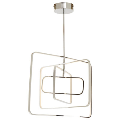 Atiya 1-Light Rectangular Geometric Pendant