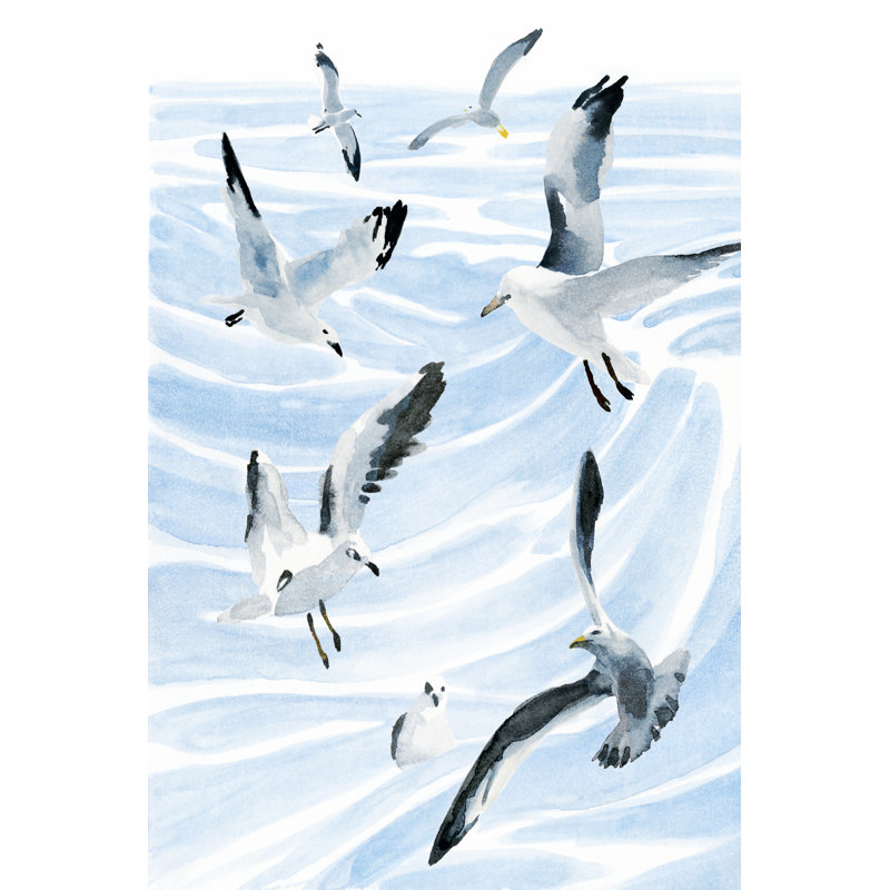 Soirée mouette II, H 30 po x l 20 po