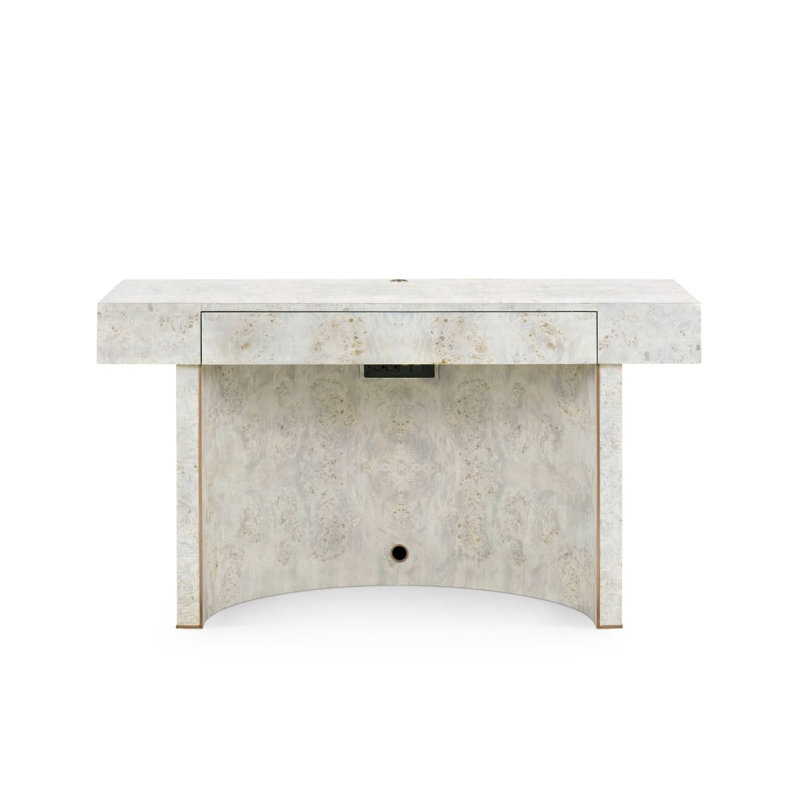 Sloane Writing Desk, Light Gray Burl