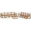 Vidaxl Outdoor Sofa Set 9 Pcs Solid Acacia Wood Garden Terrace Seating Modern