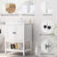 Meuble-lavabo moderne avec tablette ouverte
