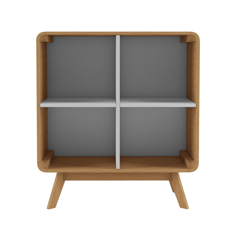 Allensby 60.1cm H x 75cm W Standard Bookcase, Oak