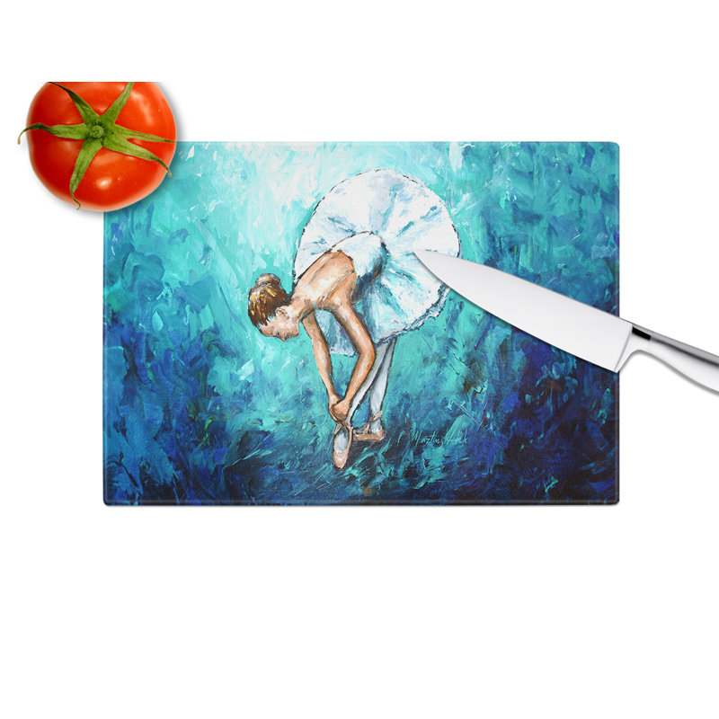 Early Practice Ballet Glass Cutting Board