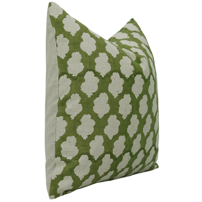 Housse de coussin Fabividine avec motif floral Boho Home Accent Soft Taie d'oreiller salon Ruatic Block Print Case (Badal)