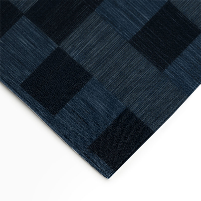 Tapis d'intérieur et d'extérieur à carreaux gris, Rectangulaire 3 pi x 5 pi