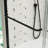 Bathtub Bypass Shower Door, 1/4" Tempered Glass, Matte Black, Stainless Steel Handle, Leak, Bathroom Smooth Sliding, Accessory