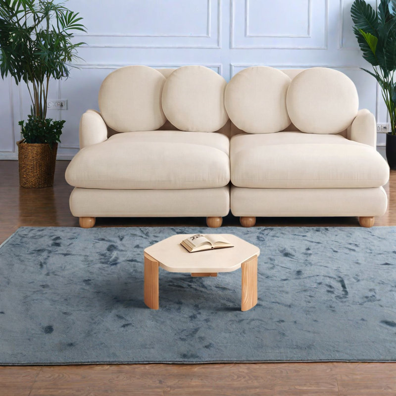 Canapés à compression, en chenille verte, assise profonde de 173 cm, canapé moderne pour la maison, Vert
