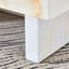 Table basse avec motif imitation marbre, centre de table compact en MDF blanc pur 31,4 pouces