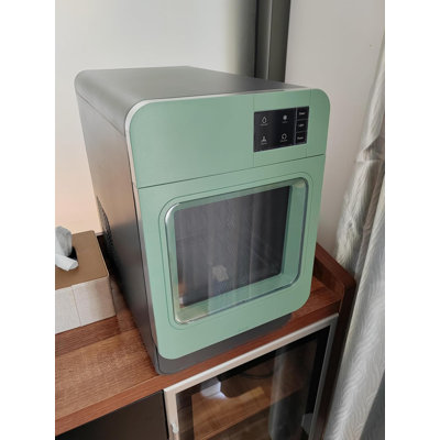 Comptoir de machine à glaçons autonettoyante avec cuve à glaçons de capacité quotidienne de 44 lb Soopyk